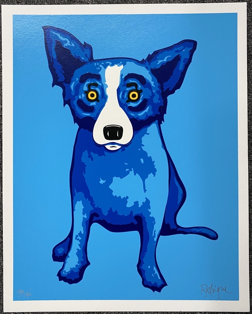 new orleans painter, rodrigez and his blue dogs.